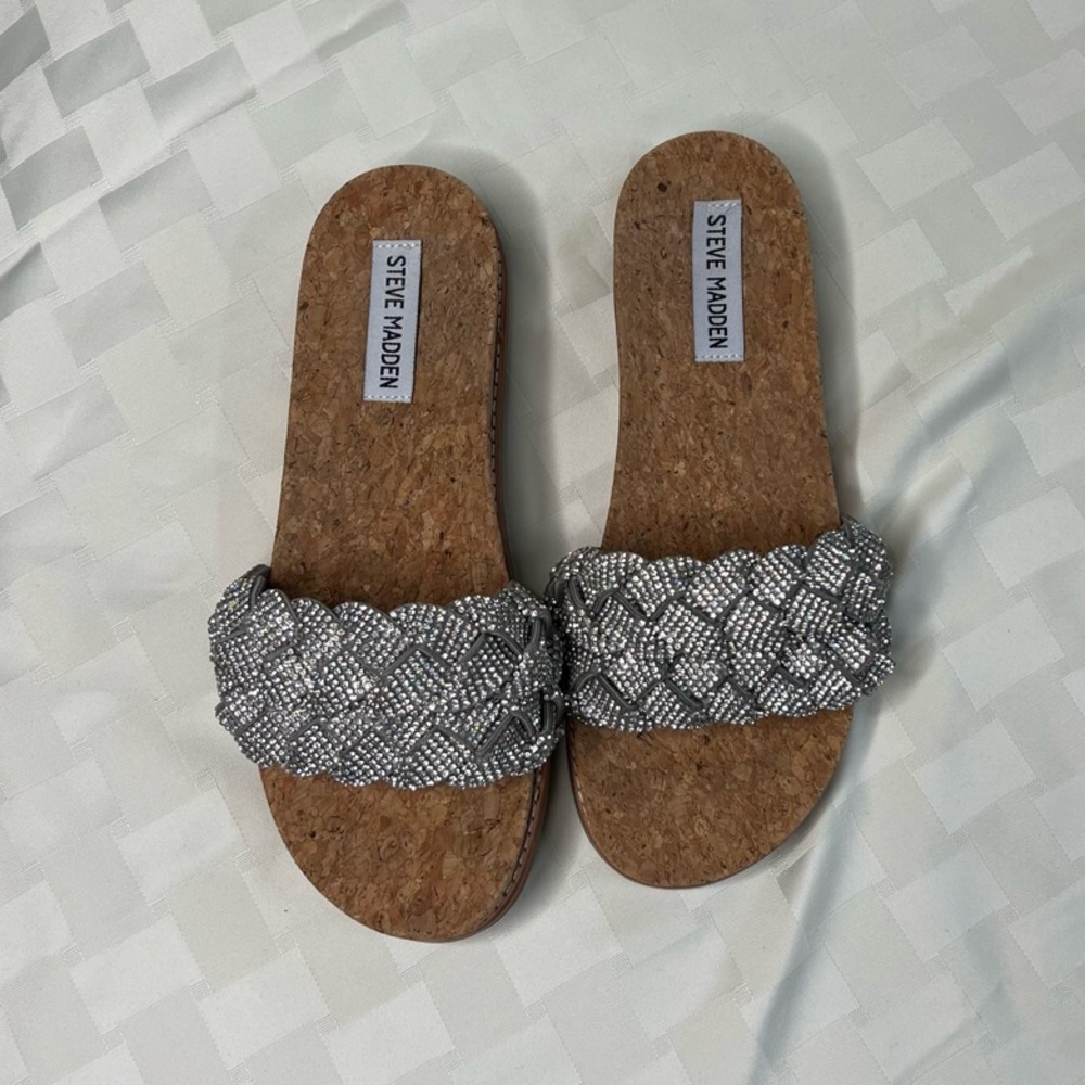 Steve Madden Dhaliah ​Embellished Braided Sandals
